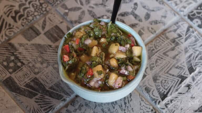 mango chimichurri recept