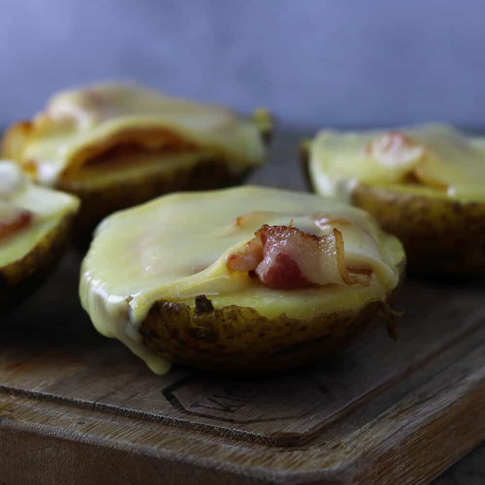 geroosterde raclette aardappelen uitgelicht