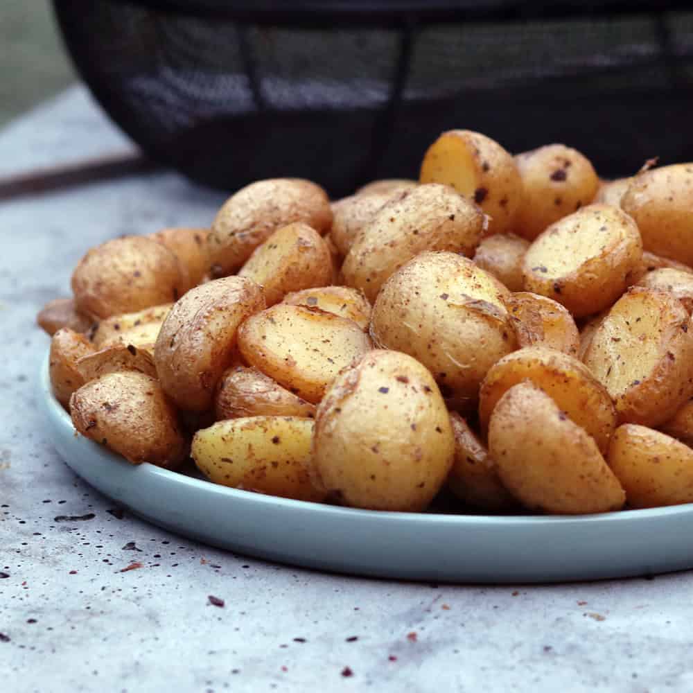 rotisserie aardappeltjes uitgelicht