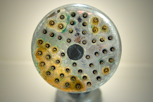 Close-up of a showerhead showing mineral buildup on the nozzles—Black Diamond Experts ensure your home's comfort and safety, 24/7.