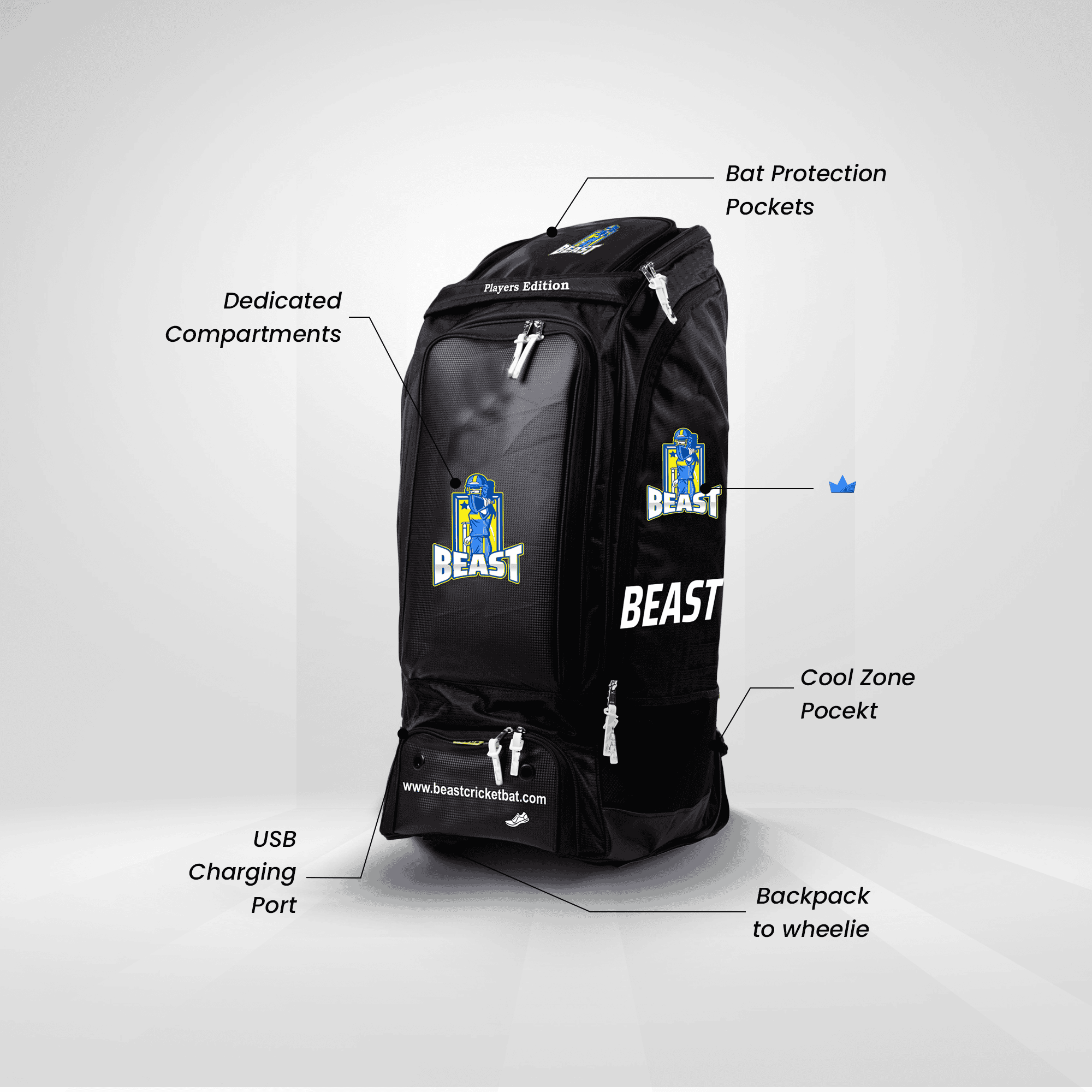 BEAST CRICKET Smart Players Edition Kitbag - Image 2