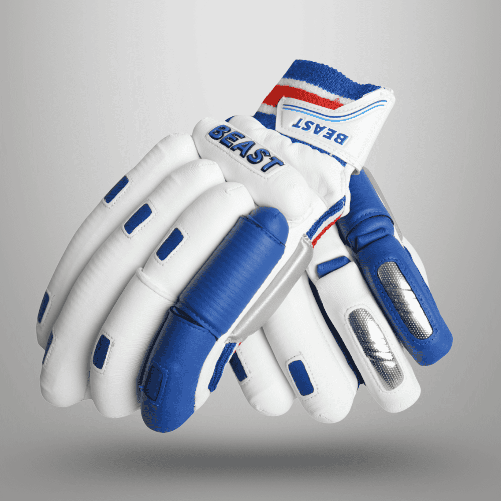 Batting Cut Players Gloves | Blue & White