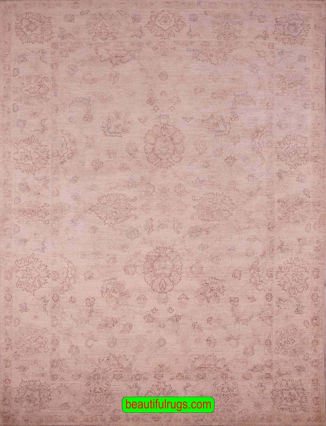 5015- Ziegler Style Rug, Muted Color Transitional Wool Rug 