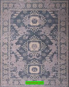 Modern Geometric Rug, Modern Area Rug Gray, size 7.10x10.1