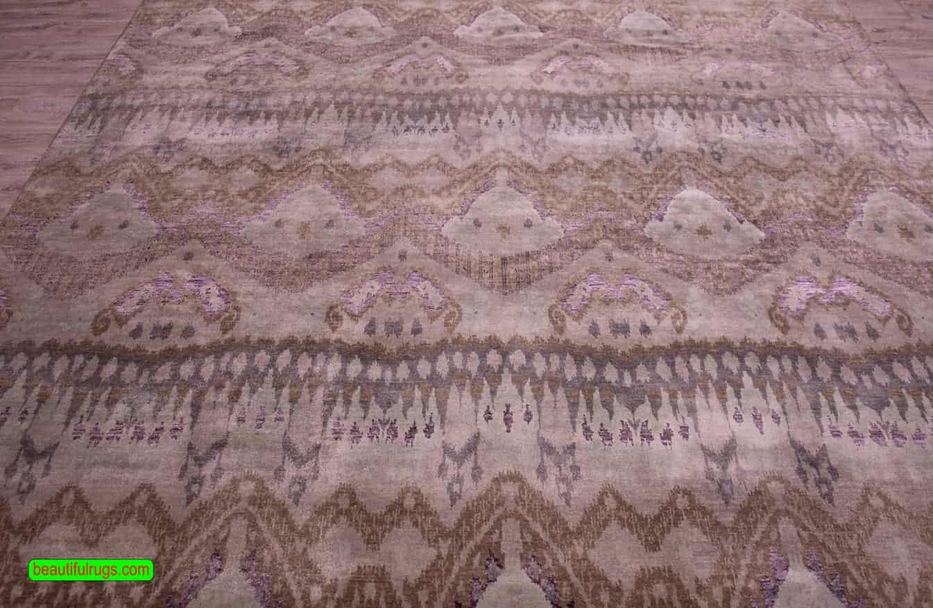 Bohemian Rug, Brown Oriental Rug, size 7.10x9.10