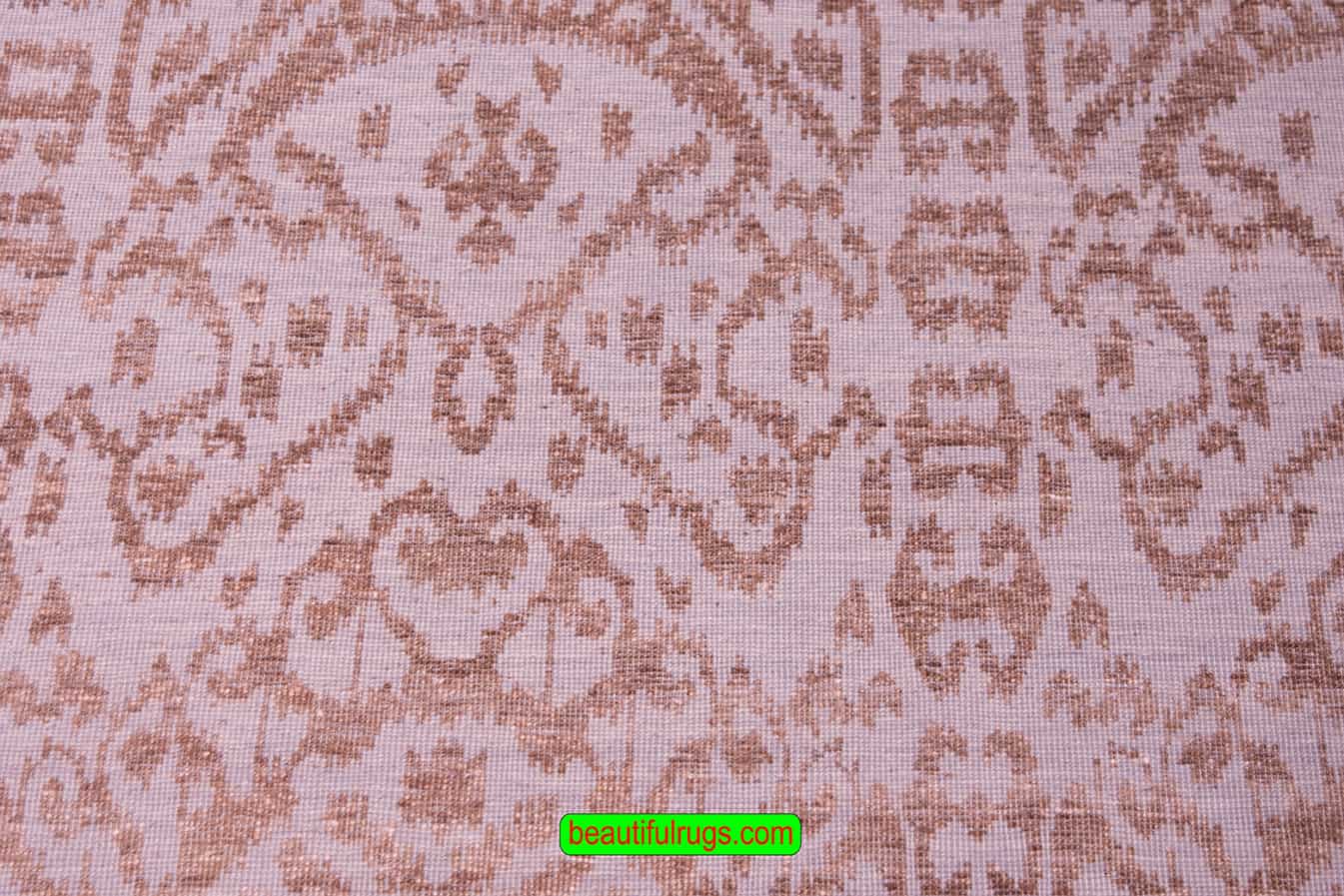 Decorative Contemporary Rug, Brown and Gray Color Rug, size 9.2x12.2