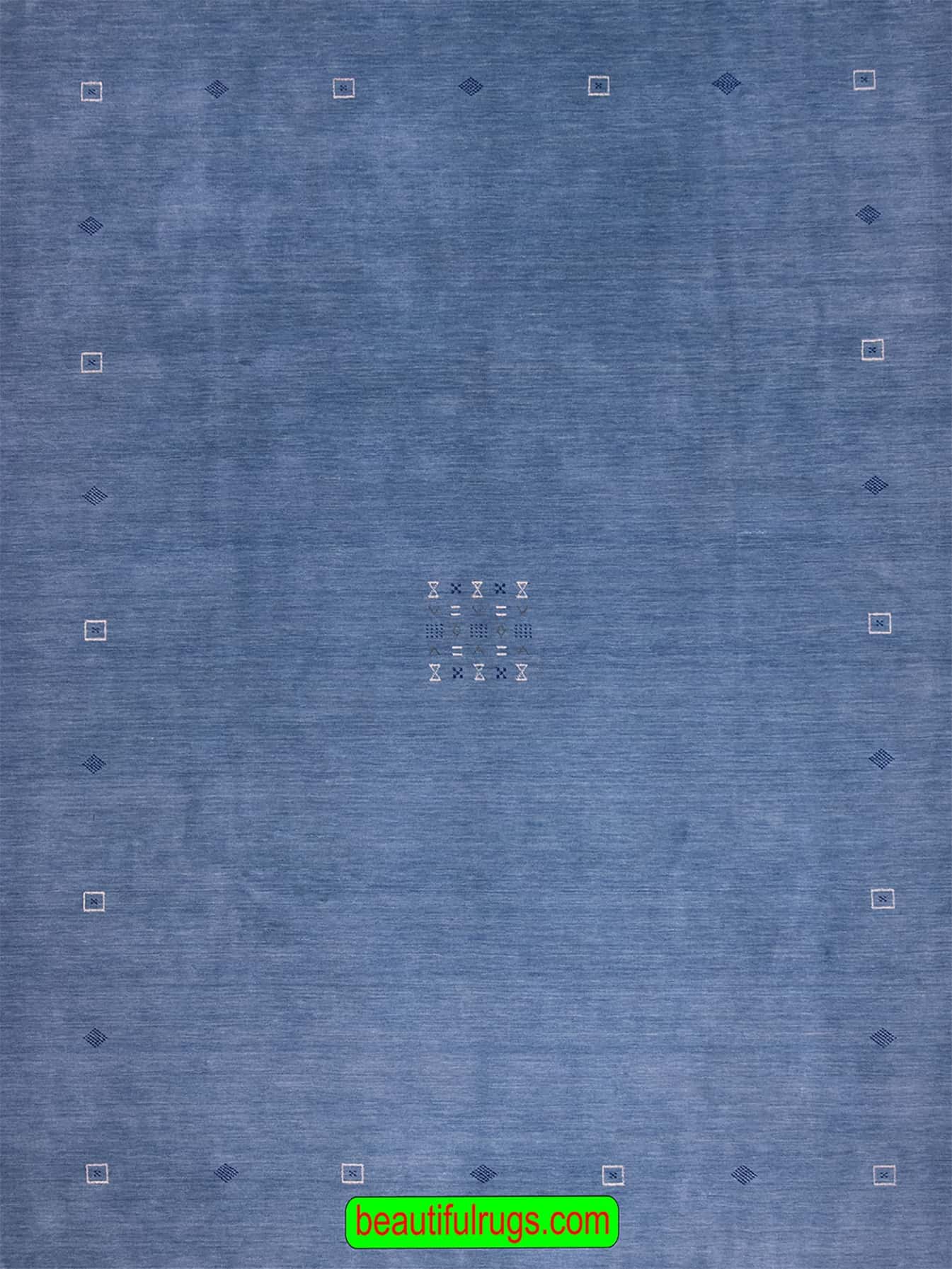 7060- Blue Oriental Rug, Gabbeh Style Rug