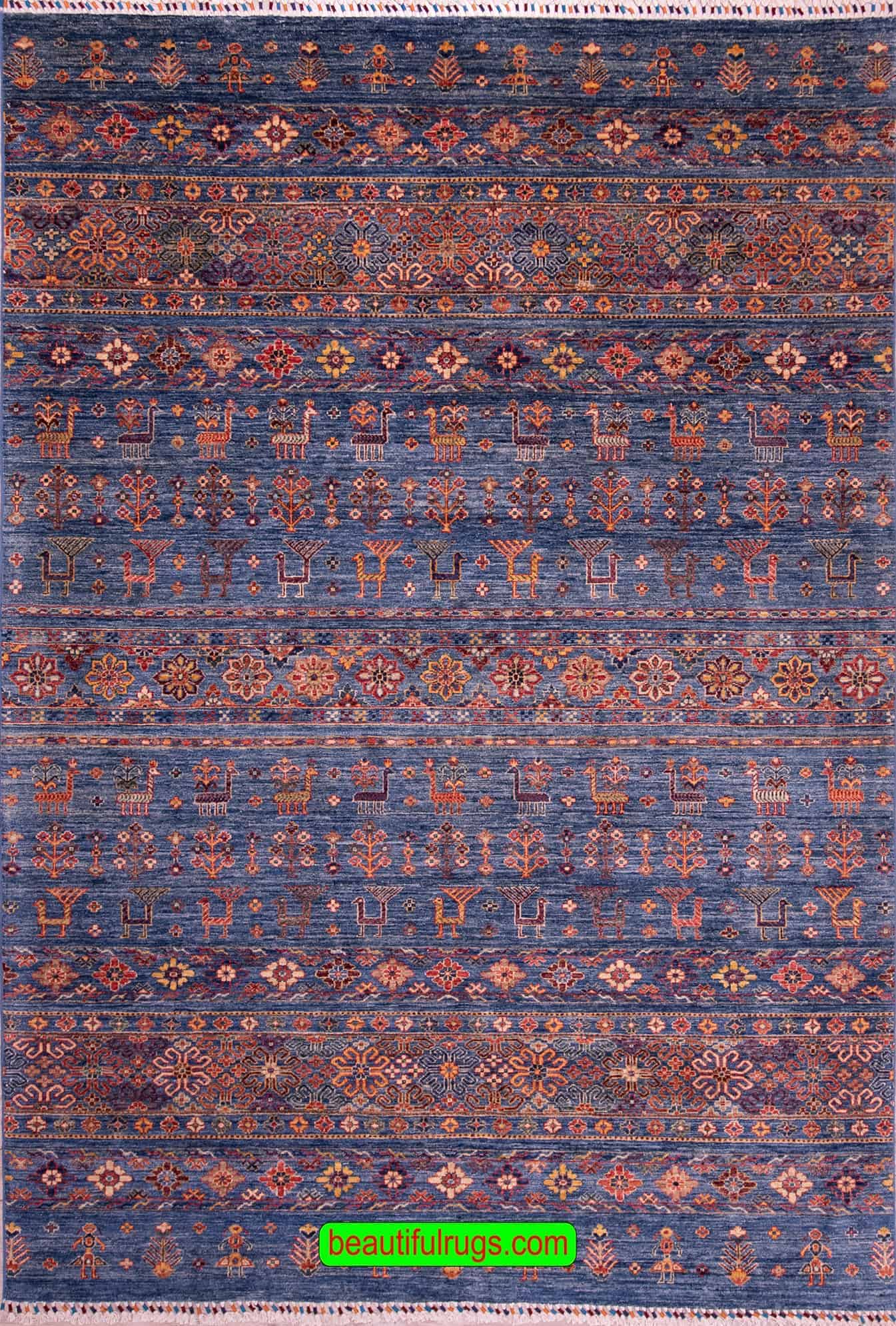 7224- Kotan design rug from Pakistan. Size 6.8x9.9