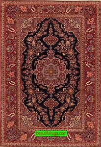 Handmade Vintage Rug, antique Persian rug, Kashan Rug, Navy Blue Rug 