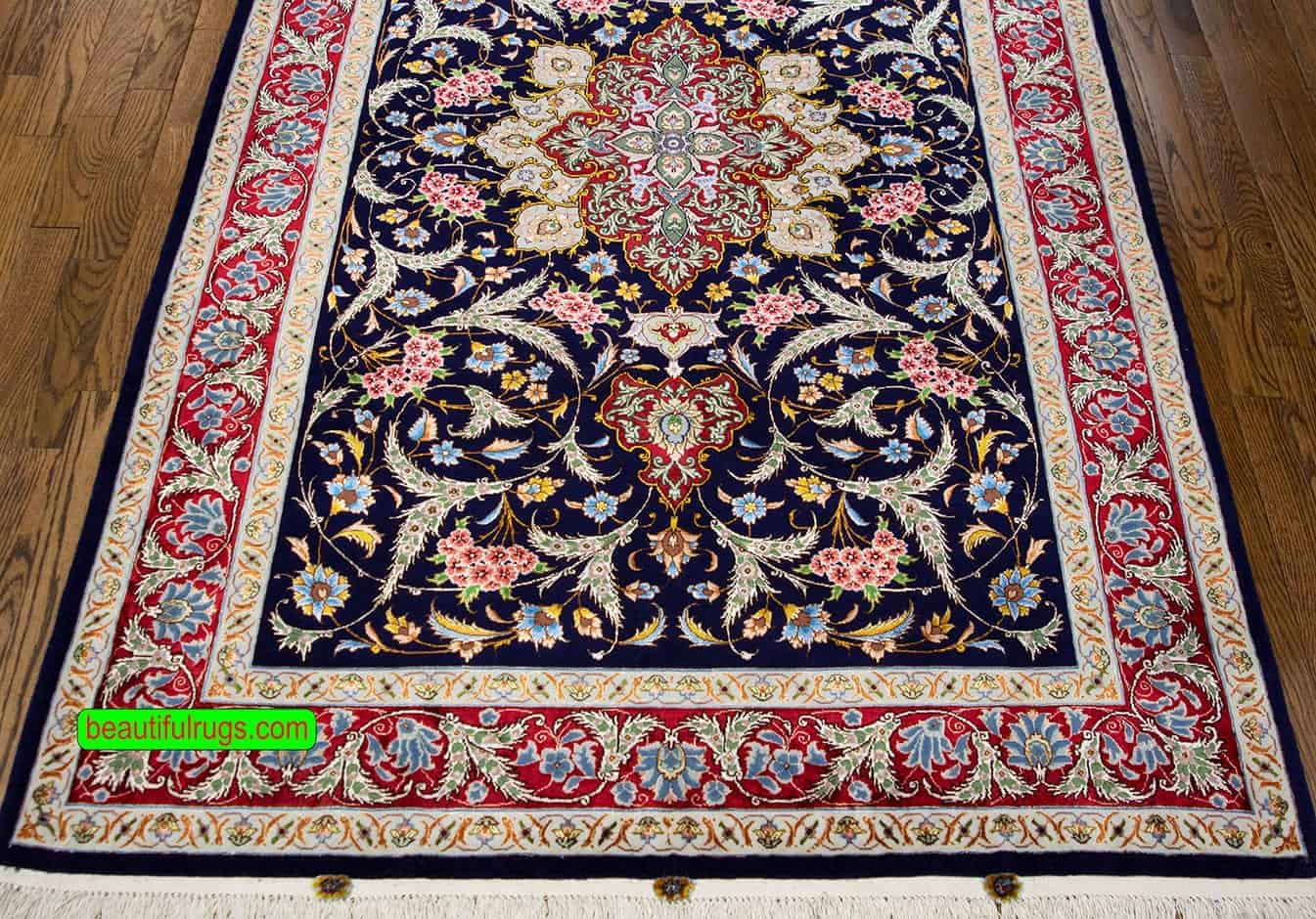 2403- Gorgeous high end Persian Tabriz silk wool rug crafted by Jami the iconic Tabriz artist. Size 3.10 x 6.1.
