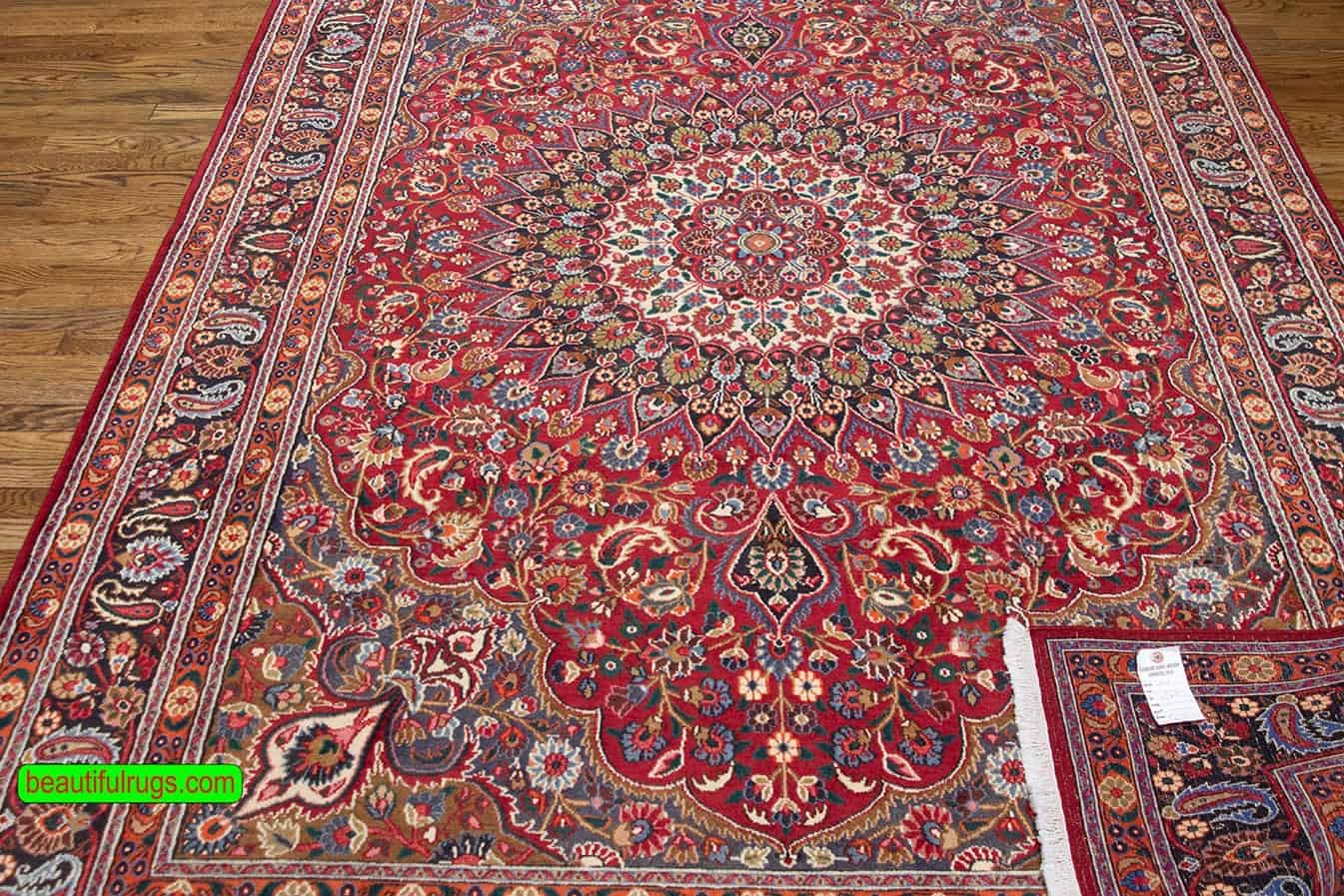 2547- Hand knotted Persian Mood area rug. Size 6.6x9.9.
