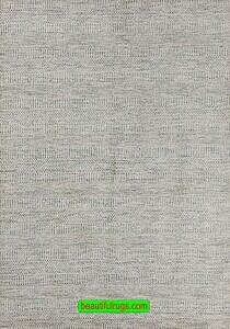 7151- Contemporary rug, Indian rugs in gray and beige colors. Size 4.1x6.3.