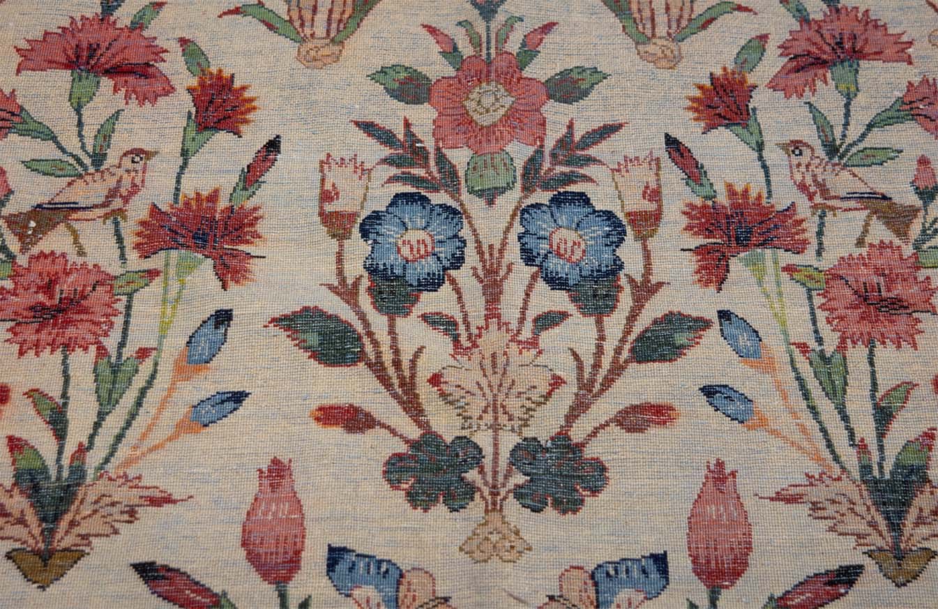 1242- Beautiful 10x17 rug, oversized handmade Persian rug for large spaces. Backside image.