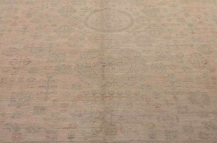 Vintage look distressed rug in Turkish Oushak style made in Pakistan. Size 8.2x9.8.
