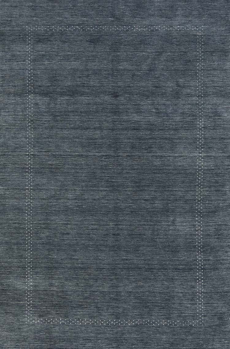 Dark gray rug crafted in India made of 100% wool, gray oriental rug. Size 6x9.
