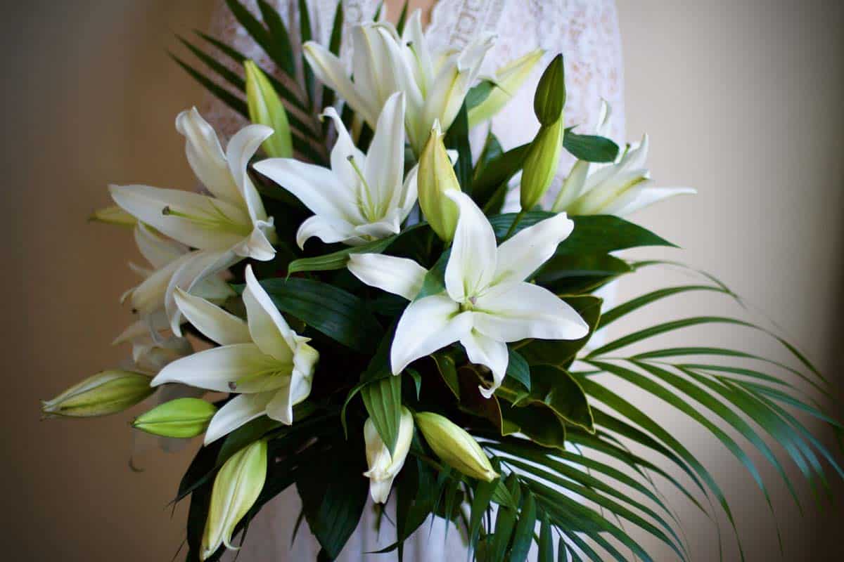Classic White Lily Bouquet