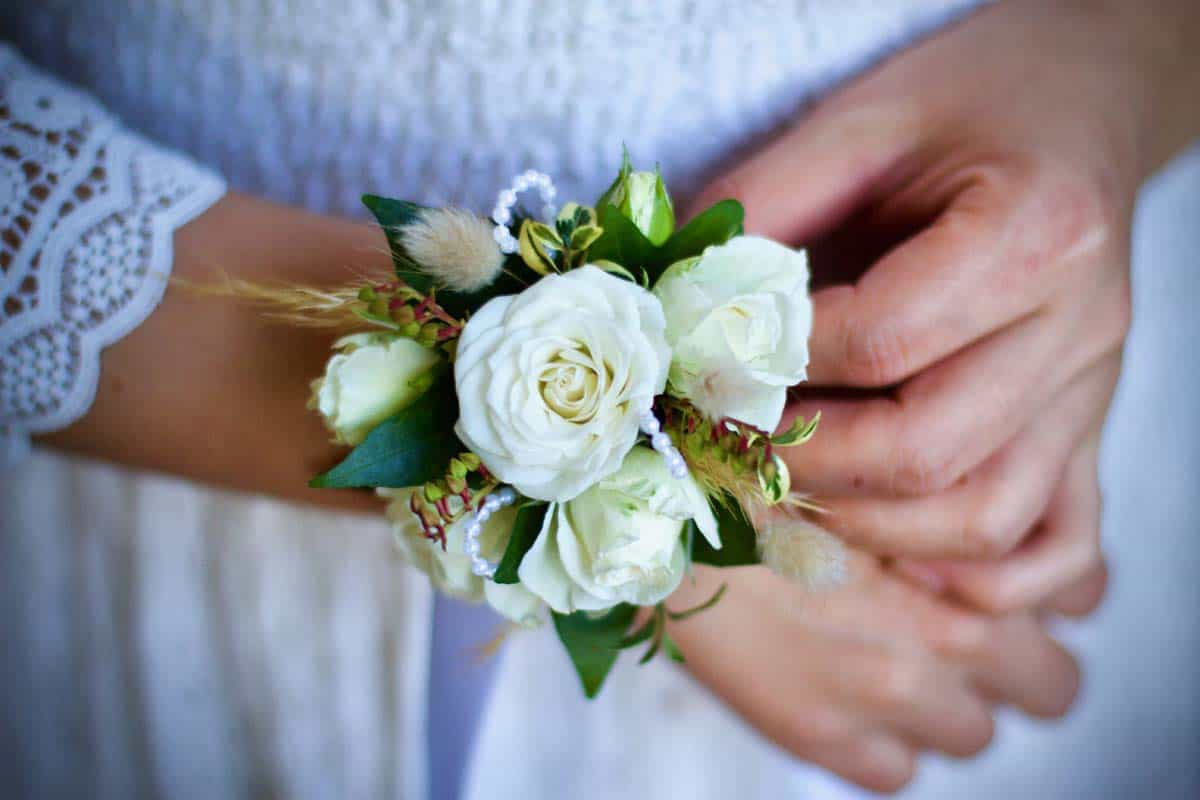 School Ball Combo - Wrist Corsage & Buttonhole (Plain) - Image 2