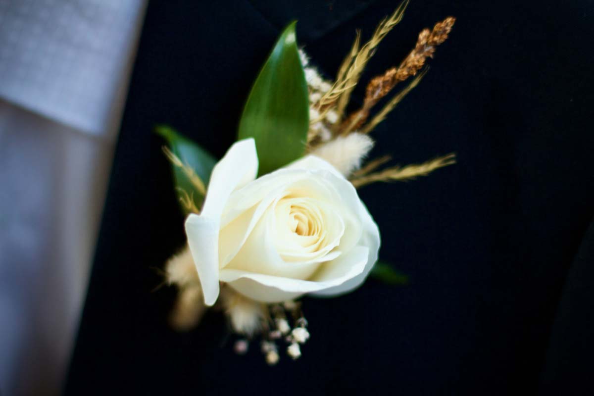 School Ball Combo - Wrist Corsage & Buttonhole (Plain) - Image 3