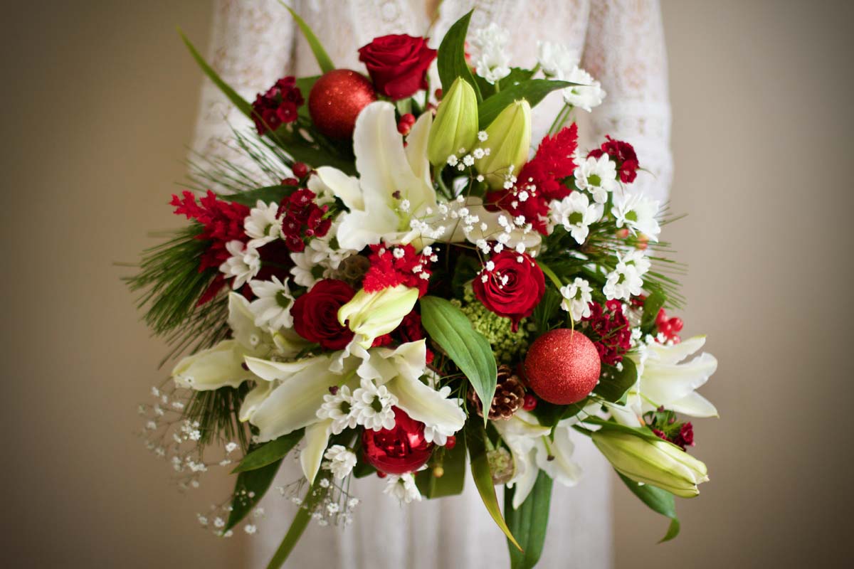 Red & White Christmas Bouquet
