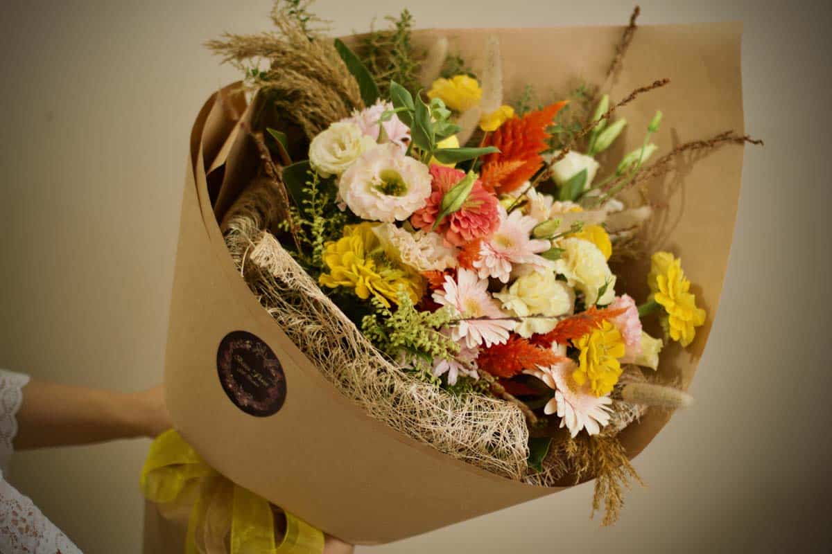 Bunny Tail Flower Bouquet - Image 3