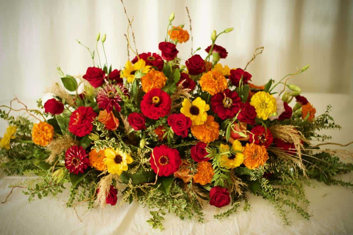 Serene  Autumn Casket Spray