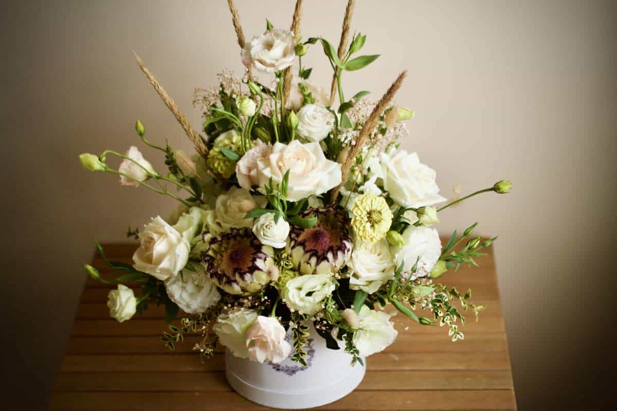 White & Neutral Flower Box