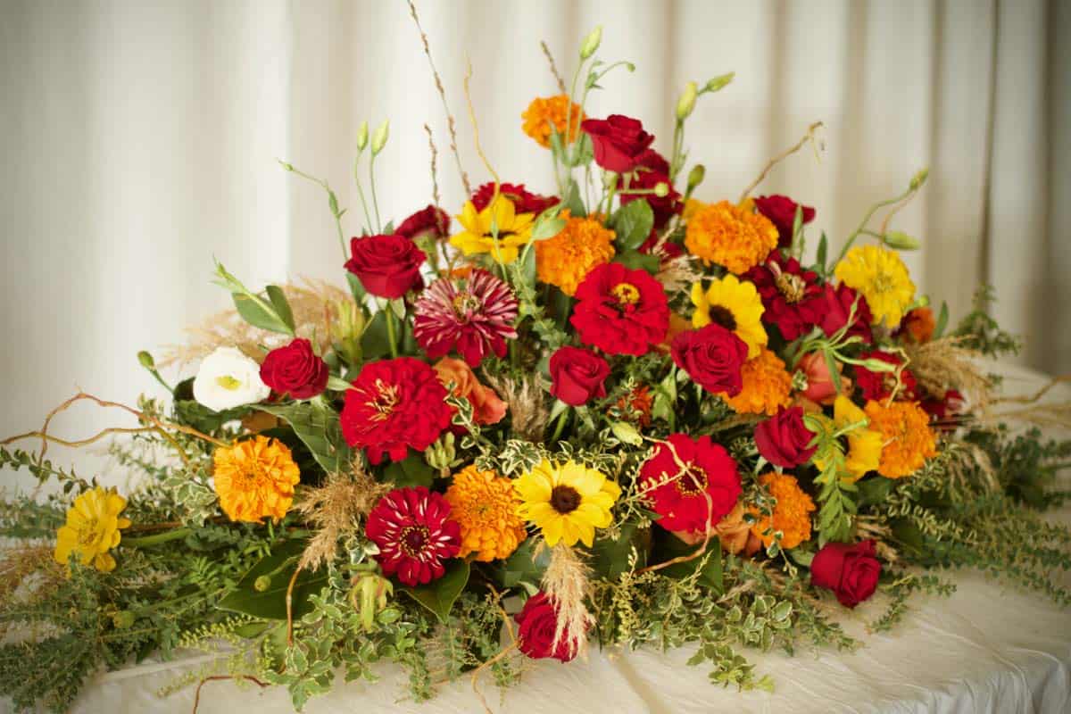 Serene  Autumn Casket Spray - Image 3
