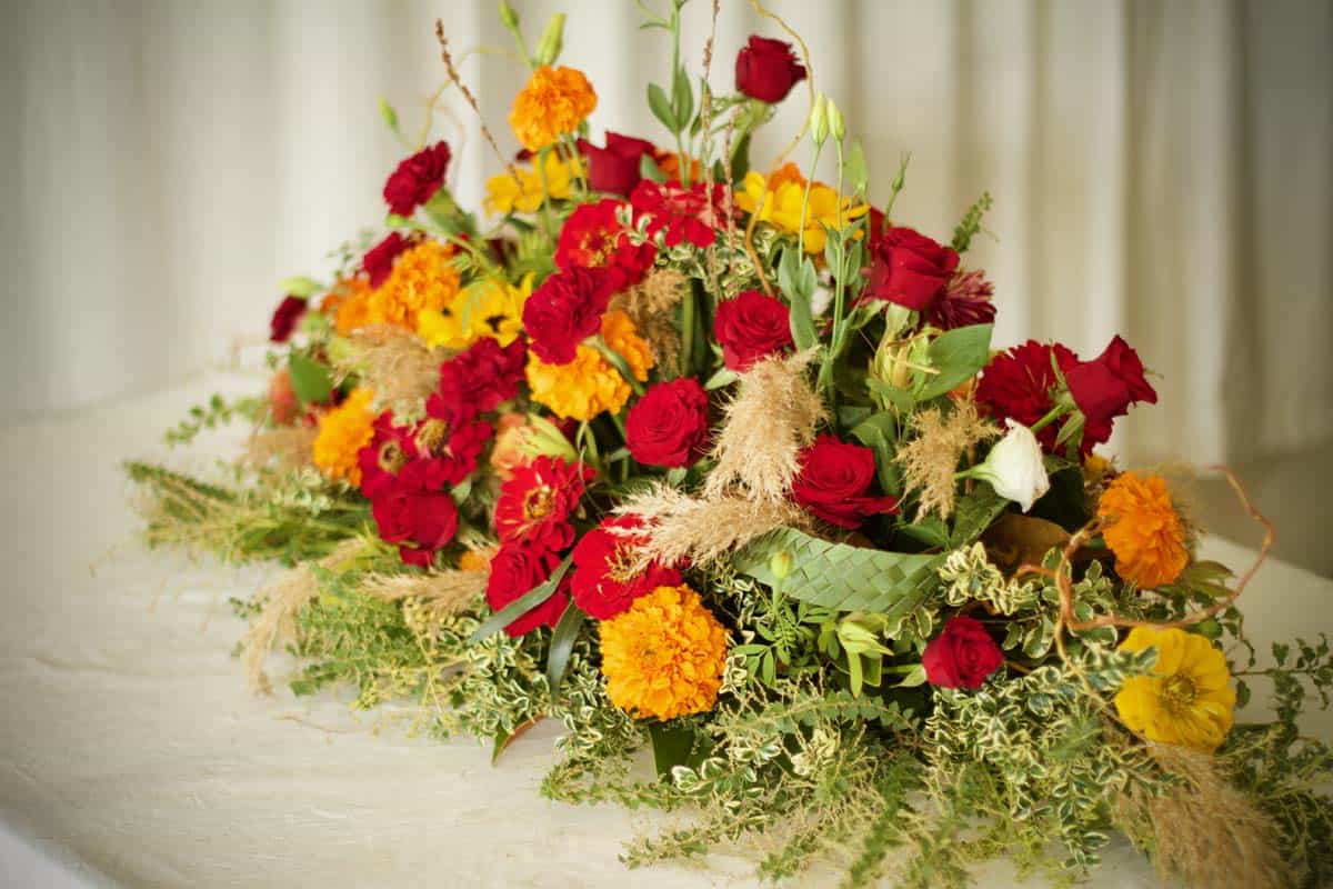 Serene  Autumn Casket Spray - Image 4