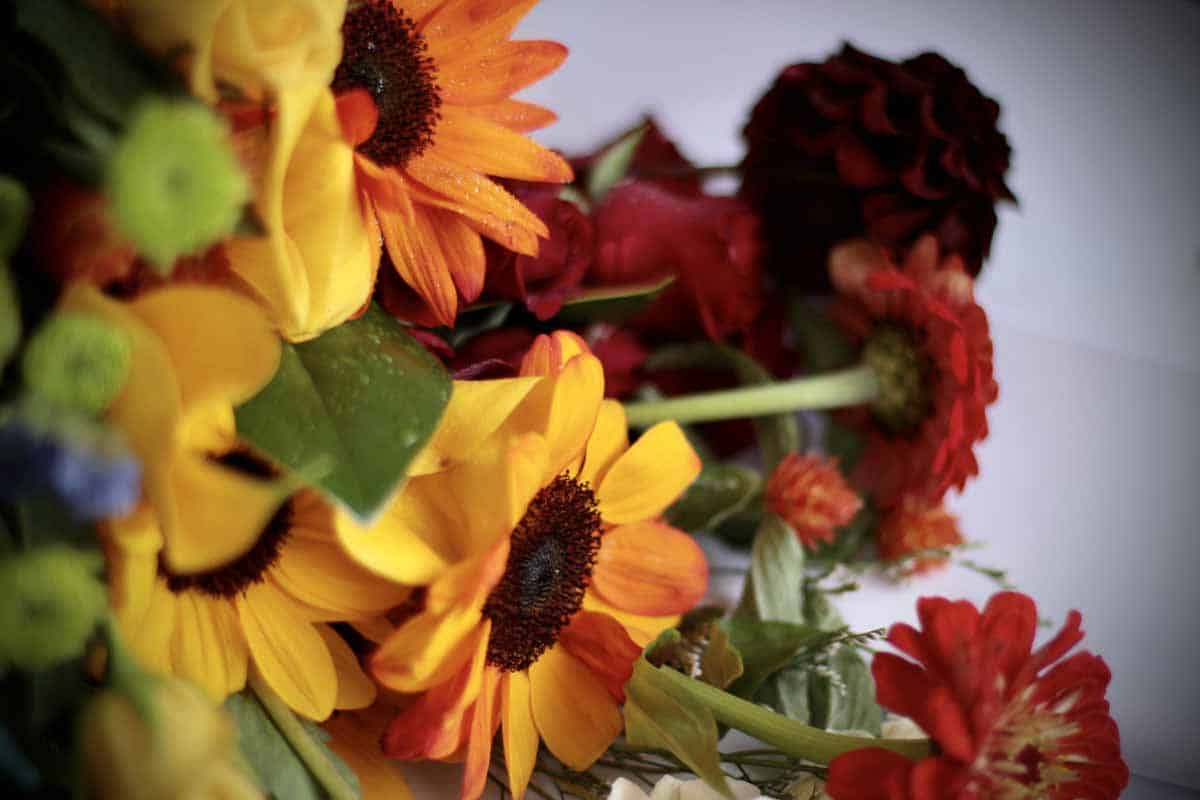 Colourful Rainbow Flower Bouquet - Image 5
