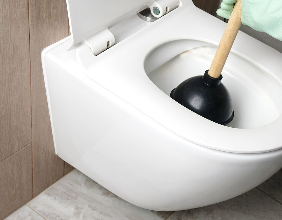 Toilet not flushing? Use a plunger to clear blockages quickly.