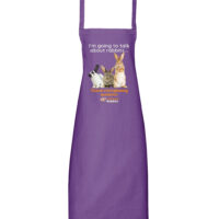 I'm Going To Talk About Rabbits Apron (Purple)