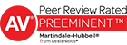   Martindale-Hubbell AV Peer Review Rated badge