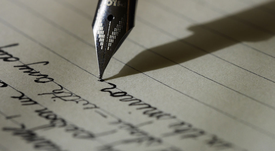 Fountain Pen Writing Letter