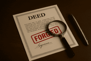 Forged Deed
