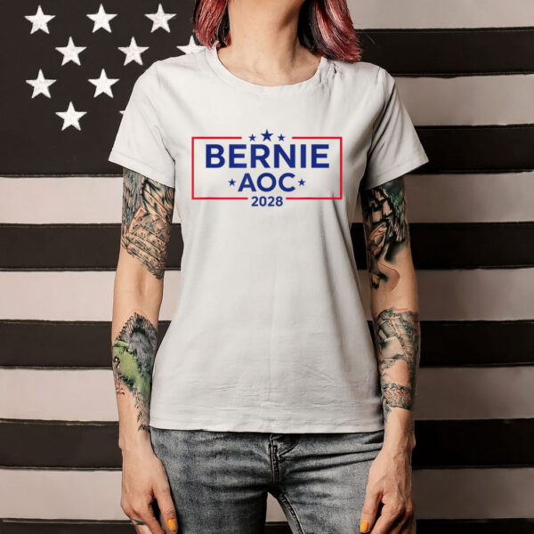 Bernie AOC 2028 For President Election Campaign Shirt