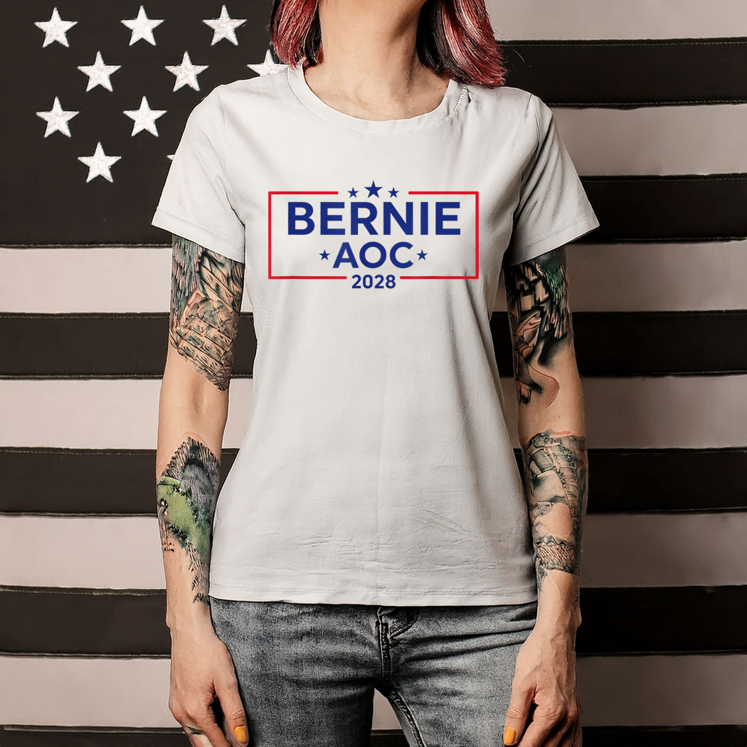 Bernie AOC 2028 For President Election Campaign Shirt