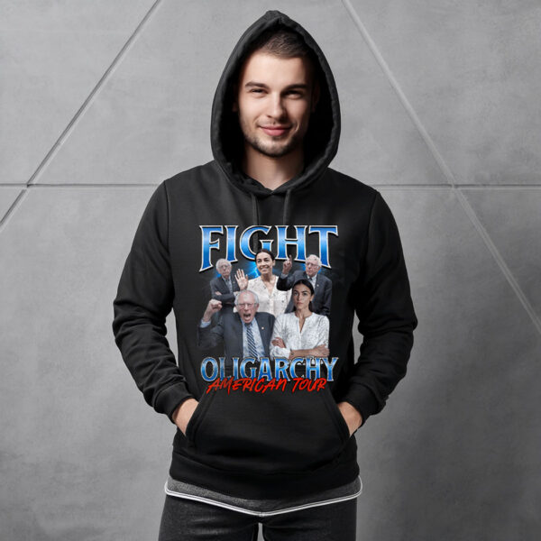 Bernie And AOC Fight Oligarchy Hoodie Shirt