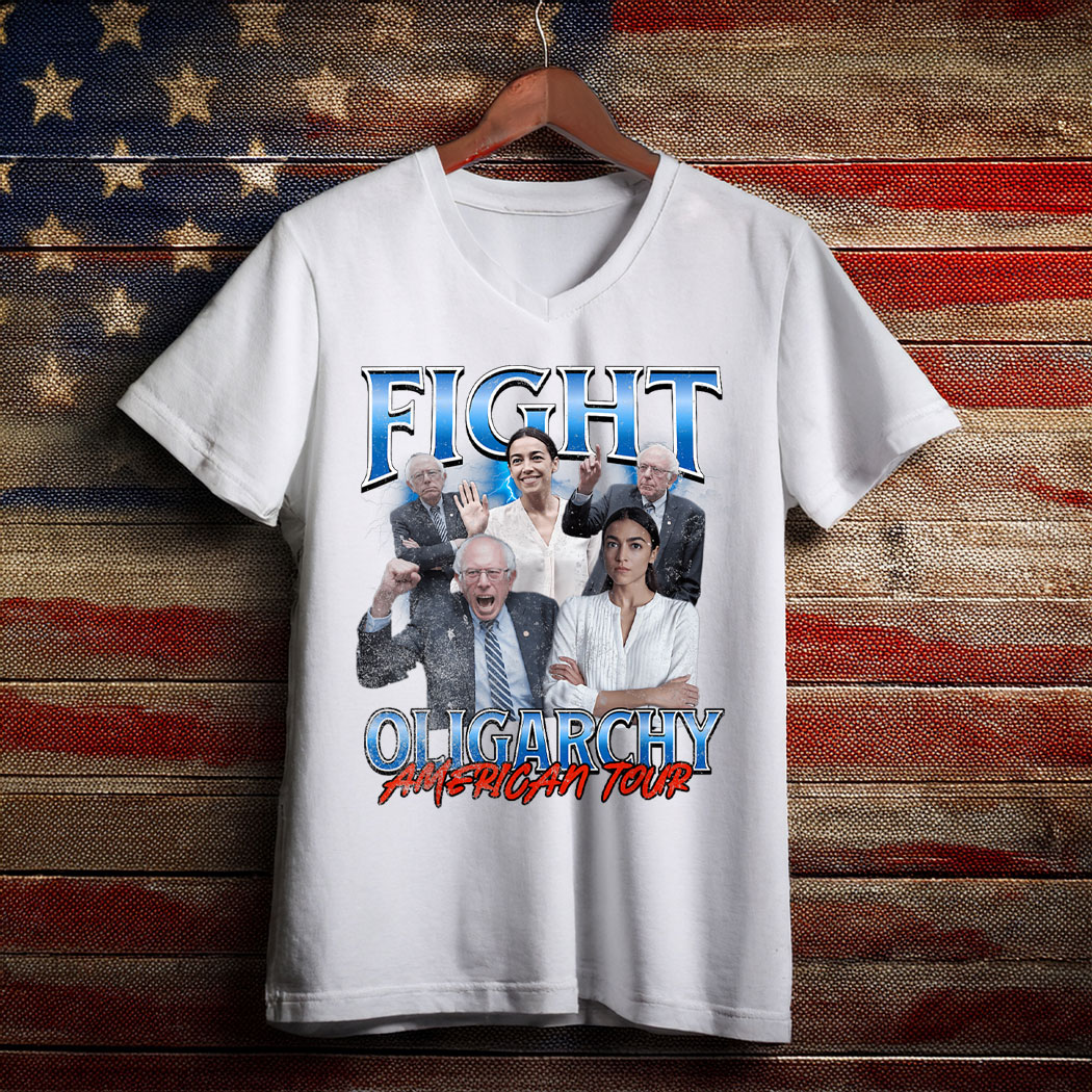 Bernie And AOC Fight Oligarchy T-Shirt