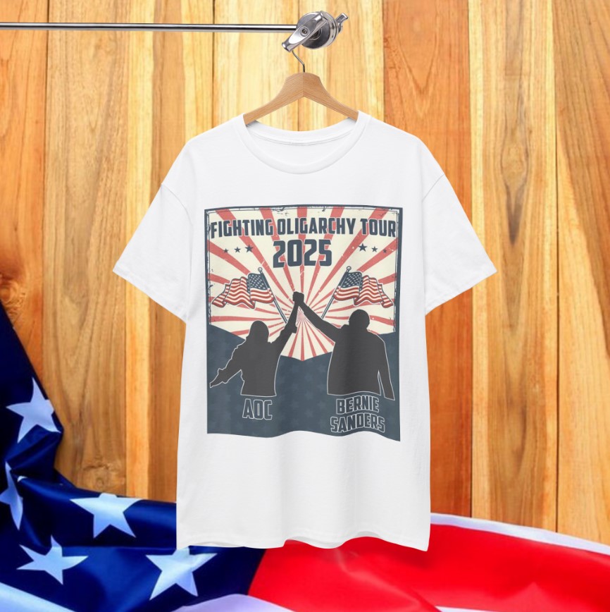 Bernie Sanders AOC Fighting Oligarchy Tour Activist Shirt