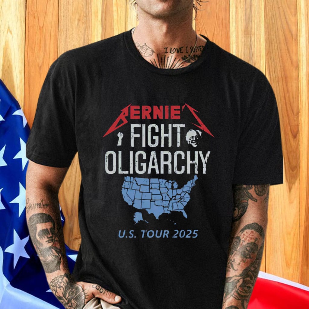 Bernie Sanders Fignt Oligarchy US Tour 2025 Shirt