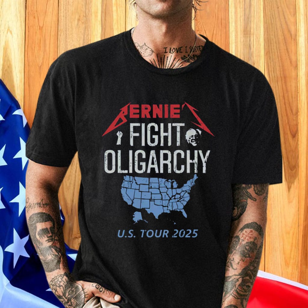 Bernie Sanders Fignt Oligarchy US Tour 2025 T-Shirt