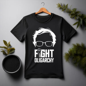 Fight Oligarchy, Protest & Resist with Bernie Sanders & AOC T-Shirt