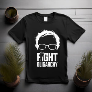Fight Oligarchy, Protest & Resist with Bernie Sanders & AOC T-Shirt
