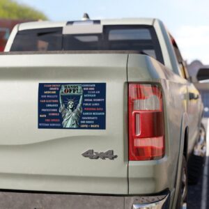 Hands Off Protest Anti Trump Car Magnet