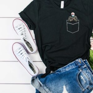 Pocket Bernie Sanders Mittens Inauguration Meme Shirt