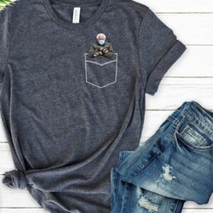 Pocket Bernie Sanders Mittens Inauguration Meme Shirt