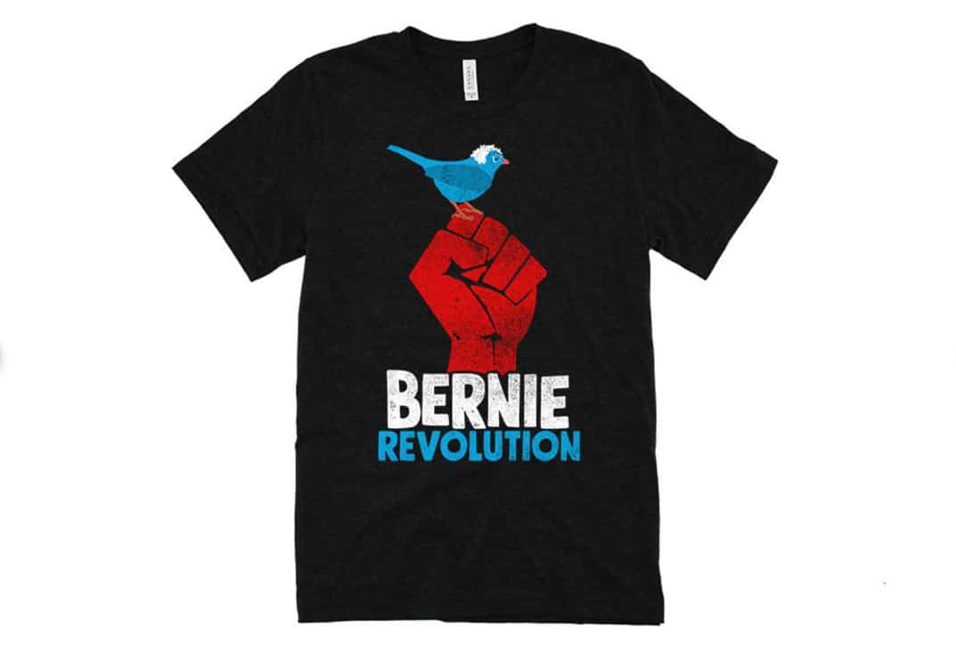 Revolution Fist Bernie Sanders Birdie shirt