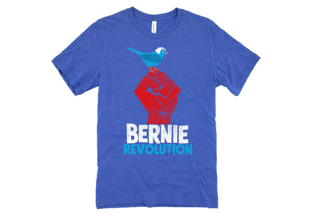 Revolution Fist Bernie Sanders Birdie shirt