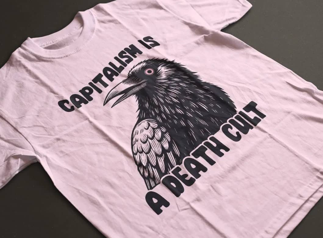 Vintage Capitalism Is A Death Cult Unisex Tee shirt