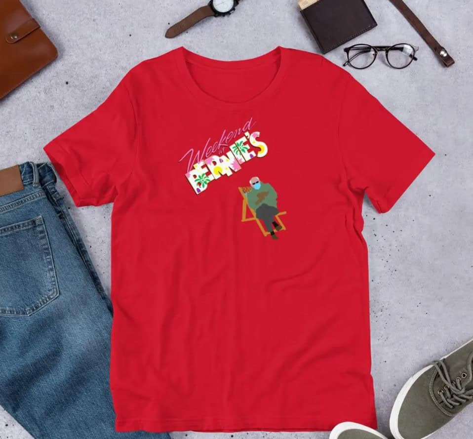 Weekend at Bernie Sanders Unisex t-shirt